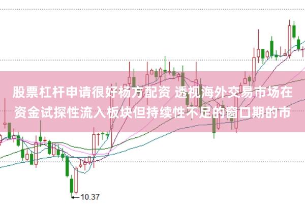 股票杠杆申请很好杨方配资 透视海外交易市场在资金试探性流入板块但持续性不足的窗口期的市