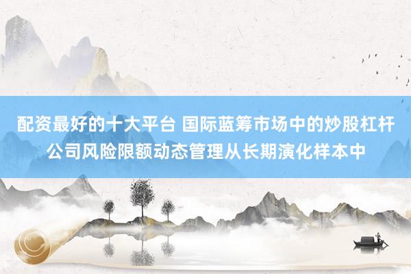 配资最好的十大平台 国际蓝筹市场中的炒股杠杆公司风险限额动态管理从长期演化样本中